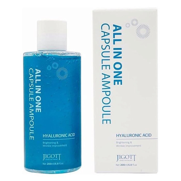Сыворотка ампульная с гиалуроновой кислотой Jigott All-In-One 200ml