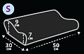 Подушка ортопедическая Evolution FORMAL mid - средняя жесткость ТОП-940 (S)