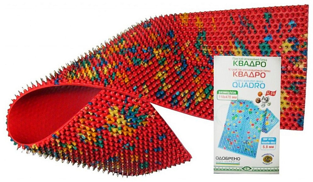 Аппликатор Ляпко "Квадро" (шаг игл 5,8 мм размер 117 х 466 мм)