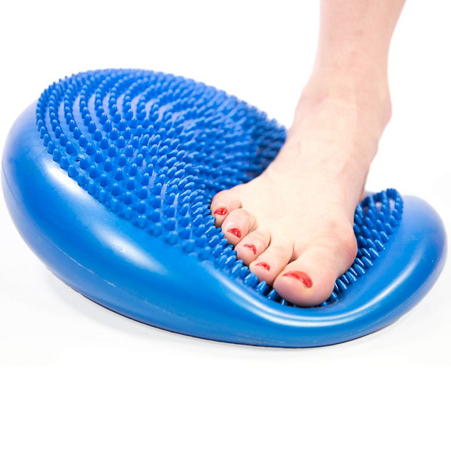 Массажная балансировочная подушка (33х5, синяя) Тривес М-512