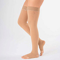 Чулки компрессионные с открытым носком, класс компрессии 2, ТК.930 (Размер: №2+ Цвет: Бежевый)