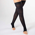 Чулки компрессионные с открытым носком, класс компрессии 2, ТК.930 (Размер: №4 Цвет: Черный)